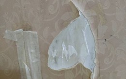 Dùng giấy dán tường thay sơn, tôi khổ sở vá khắp nhà