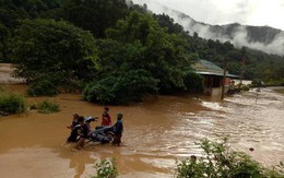 Nghệ An: Lũ từ thượng nguồn kết hợp mưa lớn gây ngập lụt ở các huyện miền núi
