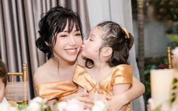 Cô bé lai đáng yêu Cadie Mộc Trà nay đã lớn và xinh đẹp bên mẹ Elly Trần trong tiệc sinh nhật 4 tuổi