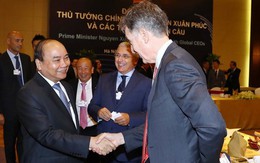 Thủ tướng đối thoại với lãnh đạo tập đoàn toàn cầu