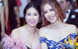 Anh Thư khoe vai trần cùng Hoa hậu Hà Kiều Anh
