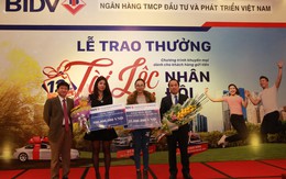 BIDV trao giải nhất trị giá 500 triệu đồng cho khách hàng trúng thưởng