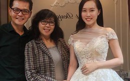 Lộ ảnh vợ xinh đẹp của NSND Trung Hiếu mặc váy cưới chuẩn bị hôn lễ