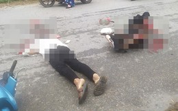 Yên Bái: Tông trúng chó chạy qua đường, hai vợ chồng đi xe máy thương vong