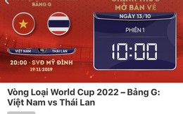 Vé trận Việt Nam - Thái Lan bán hết chỉ sau 1 phút