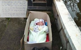 Bé trai 2 tháng bị bỏ rơi trong thùng giấy cùng ‘tâm thư’