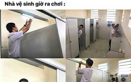 Cứ vào tiết lại tranh nhau xin ra ngoài, cô giáo bất lực hỏi "giờ ra chơi sao không đi", nhưng biết được lý do ai cũng gật gù