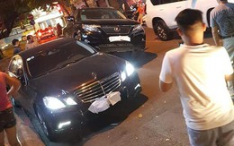 Xe Lexus 'gác' lên thân Mercedes - hình ảnh vụ tai nạn gây xôn xao trên phố Hà Nội
