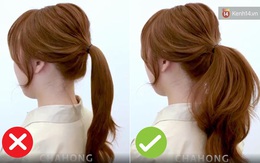 Muốn buộc tóc đuôi ngựa đẹp tựa gái Hàn thì bạn đừng bỏ qua thủ thuật giúp tóc phồng như tạo kiểu ngoài tiệm