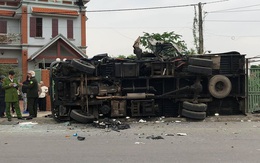 Nam Định: 2 tài xế xe tải thương vong sau cú tông trực diện