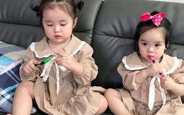 Vẻ đáng yêu của hai con gái Hoài Lâm