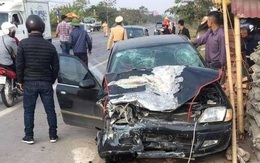 Thái Bình: Hai xe ô tô đâm nhau, một người tử vong