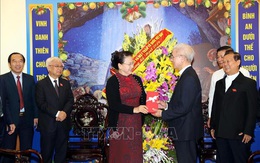 Chủ tịch Quốc hội chúc mừng Giáng sinh tại Trung ương Ủy ban Đoàn kết Công giáo Việt Nam