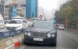 Tài xế lái xe Bentley đi ngược chiều ở Hà Nội sẽ bị xử phạt như thế nào?