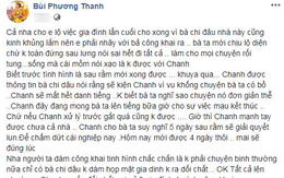 Phương Thanh lại gây chú ý vì tung bằng chứng tố chị dâu ngoại tình