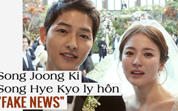 Đại diện Song Joong Ki - Song Hye Kyo trả lời độc quyền báo Trung trước tin ly hôn vì ngoại tình: 'Tin đồn rất hoang đường'