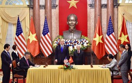 ẢNH: Tổng Bí thư, Chủ tịch nước Nguyễn Phú Trọng tiếp Tổng thống Donald Trump