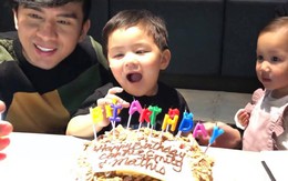 Vợ chồng Đan Trường mừng sinh nhật 2 tuổi của con trai
