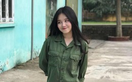 'Hot girl quân sự' học giỏi tiếng Pháp, được tuyển thẳng đại học