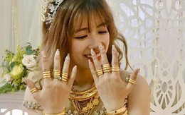 Cô dâu Trà Vinh đeo vàng trĩu cổ gây xôn xao