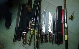 Bắt nhóm thanh niên đi xe biển 80 chở đầy hung khí