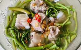 Cách nấu canh sườn rau rút nấu chua