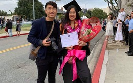 NSND Hồng Vân hạnh phúc dự lễ tốt nghiệp của con gái tại Mỹ