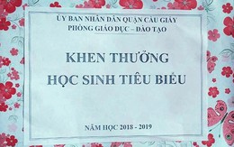 Trưởng Phòng GD-ĐT Cầu Giấy xin lỗi việc học sinh tiêu biểu nhận hộp quà rỗng