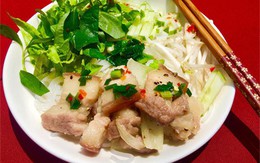 Bún thịt ba chỉ lợn xào lạ miệng