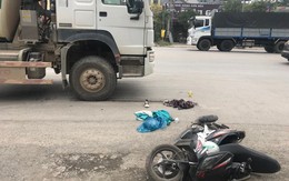 Hà Nội: Sĩ tử bị xe bồn tông gãy chân trên đường đi thi về