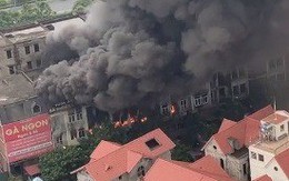Hà Nội: Cháy lớn, nhiều biệt thự bị thiêu rụi cạnh Thiên Đường Bảo Sơn