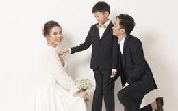 Bé Subeo xuất hiện trong ảnh cưới của Cường Đôla - Đàm Thu Trang
