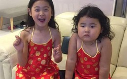 Hai con gái đáng yêu, giỏi ngoại ngữ của Hương Giang