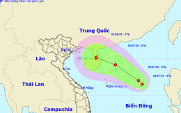 Xuất hiện vùng áp thấp có thể mạnh thành bão giật cấp 8 trên biển Đông