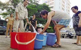 Nhiều nơi tại Hà Nội có nguy cơ mất nước sạch do mực nước sông Đà xuống thấp