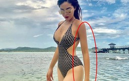 Diện bikini khoe dáng nuột, Kỳ Duyên khiến dân tình giật mình hoảng hốt bởi chi tiết lạ