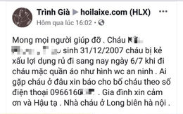 Hà Nội: Đã tìm thấy cháu bé 12 tuổi nghi bị bắt cóc