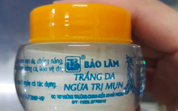 Kem trắng da, trị mụn Bảo Lâm bị phát hiện chứa chất cấm gây teo da