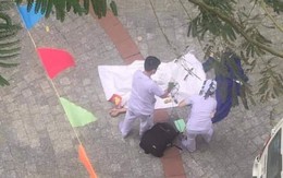 Nam sinh trường ĐH Hutech rơi từ trên lầu cao xuống đất tử vong