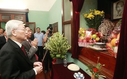 Tổng bí thư, Chủ tịch nước dâng hương tưởng niệm Chủ tịch Hồ Chí Minh