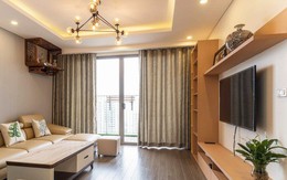 Với 250 triệu đồng, căn hộ 88m² đã được hoàn thiện xuất sắc với màu gỗ trầm ấm, sang trọng ở Hà Nội