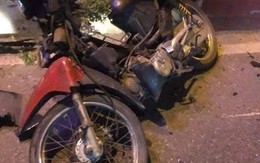 Xe máy chở 3 đi ngược chiều bị ô tô húc văng, 1 người chết