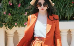 Ngoài màu vàng, gam màu cam đất cũng cực đẹp và thích nhất là lên đồ sống ảo không chê vào đâu được