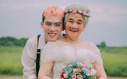 Bộ ảnh ‘Nội tôi mặc váy cưới’ gây thích thú với ‘cô dâu’ 88 tuổi