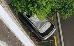 Anh nông dân rơi từ tầng 6 làm nát xe sang