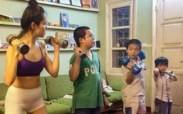Mẹ Hà Nội rèn con kiểu nhà binh