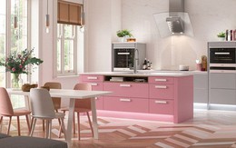 Lựa chọn căn bếp màu hồng - tại sao không?