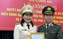 Bổ nhiệm nữ đại biểu Quốc hội giữ chức Phó Cục trưởng Công an