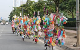 Hàng nghìn chiếc đèn lồng handmade di động rực rỡ đường phố Hà Nội
