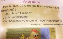 Học sinh THPT khó hiểu nội dung trong SGK Tiếng Việt 1, nhiều phụ huynh “phát cáu” khi dạy con học bài